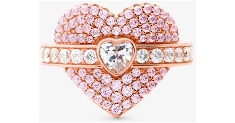 michael kors rose gold plated rings